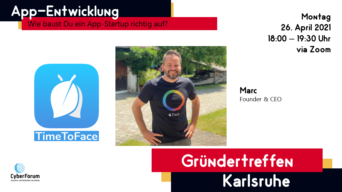 Gründertreffen Karlsruhe 21/04, Bild: STARTUPTAINMENT Gründertreffen Karlsruhe 21/04, Bild: STARTUPTAINMENT