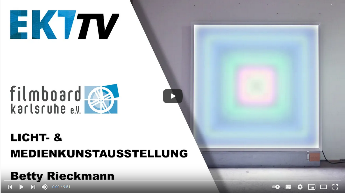 Licht- und Medienkunstausstellung, Bild: YouTube Kanal filmboard Karlsruhe e.V.