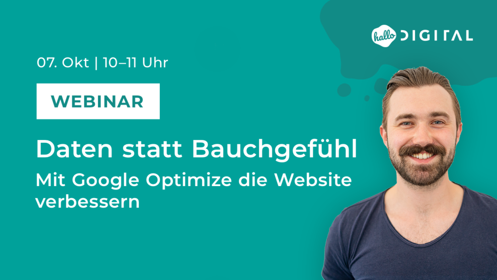 Daten statt Bauchgefühl - Mit Google Optimize die Website verbessern