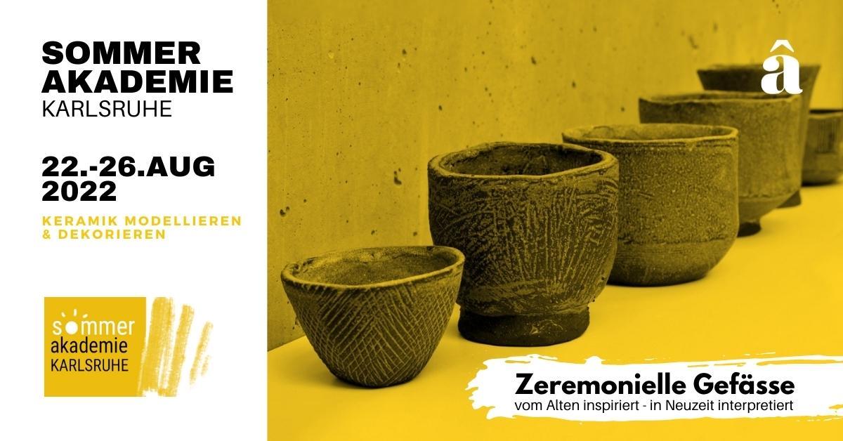 Sommerakademie 2022| KERAMIK Banner monane handmade ceramics und Sommerakademie Karlsruhe