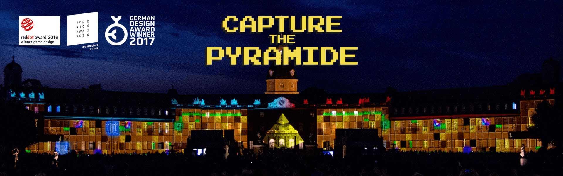 Capture the Pyramide Projection Mapping Crowd Game