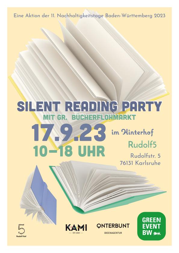 Plakat Silent Reading Party