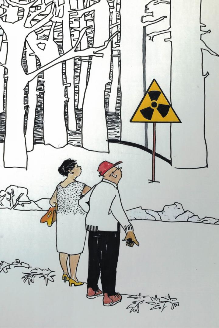 Sigrid Jordan, Cartoon 1 - Ausstellung WHAT'S NEXT