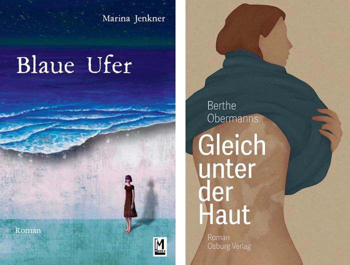 Buchcover: Blaue Ufer, Marina Jenkner | Gleich unter der Haut, Berthe Obermanns