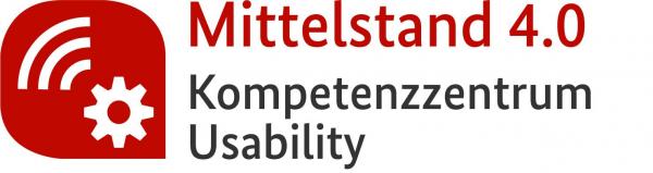 Logo, Bild: Mittelstand 4.0 Kompetenzzentrzm Usability