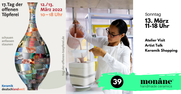 Studio Visit bei monâne-handmade ceramics Tag der offenen Töpferei 2022