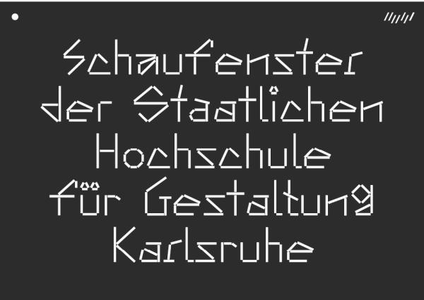 Bild: HFG Karlsruhe Schaufenster HFG